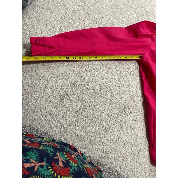 NWT VTG Joanna Shirt Women's XL Collared Long Sleeve Button Up Top pink US Made - Picture 5 of 9